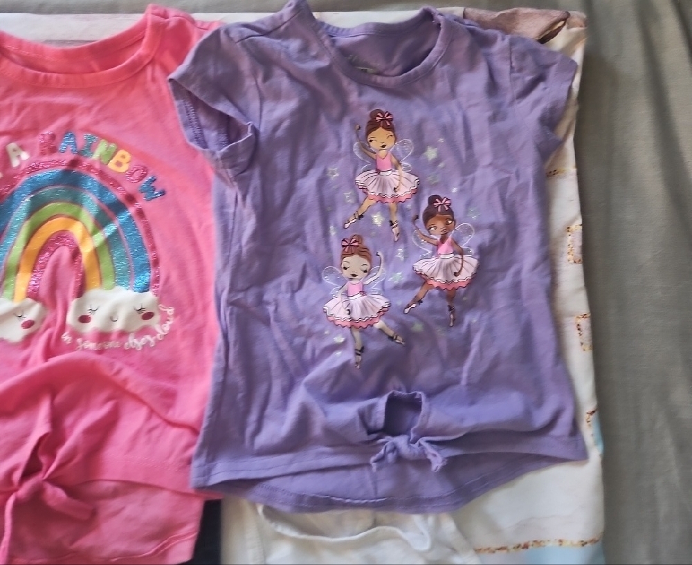 Colorful Kids Sleeveless Tops Set - Picture 3 of 5